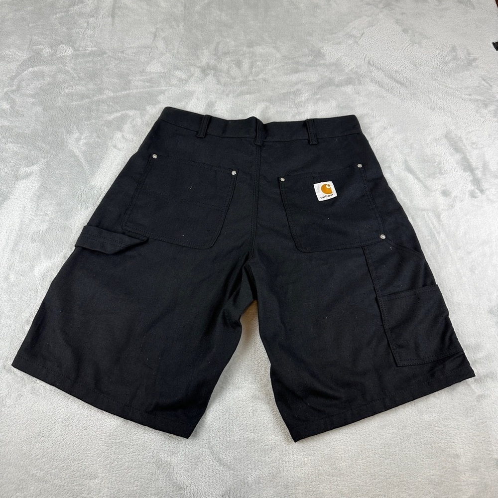 Carhartt Rework Double Knee Black Shorts Men's Size 34 W REFER TO MEASUREMENTS - Picture 6 of 15